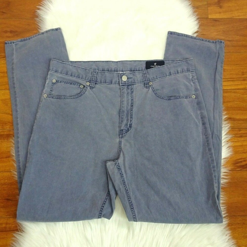 Cremieux Men's Pants Corduroy Jeans Light Blue 34